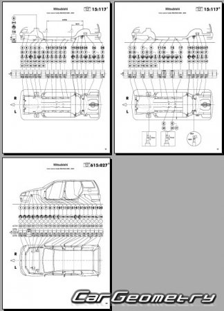 Mitsubishi Lancer Cedia Wagon (CS5W) 2000-2003 (RH Japanese market) Body dimensions