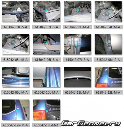 Mitsubishi Pajero iO 19982007 (RH Japanese market) Body dimensions