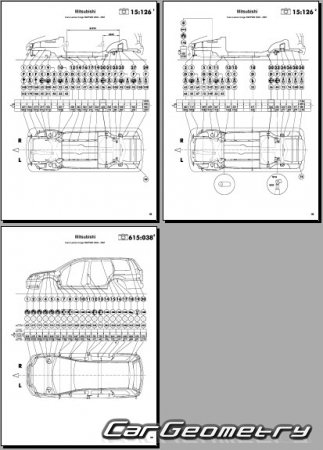 Mitsubishi Lancer Cargo (CS2V) 2002-2008 (RH Japanese market) Body dimensions