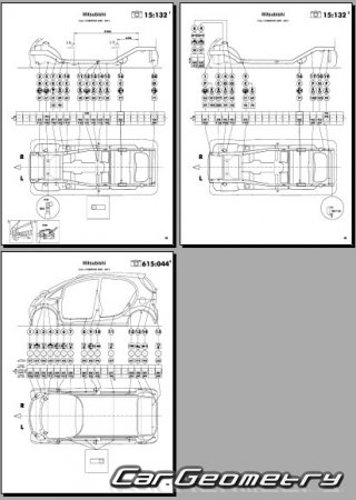 Mitsubishi i (HA1W) 2006-2013 (RH Japanese market) Body dimensions