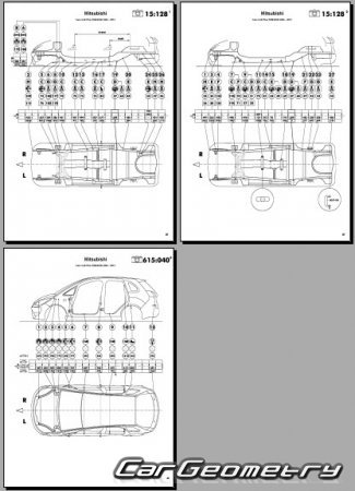 Mitsubishi Colt Plus 2004-2012 (RH Japanese market) Body dimensions