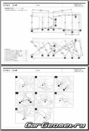 Mitsubishi Toppo (H82A) 2008-2013 (RH Japanese market) Body dimensions