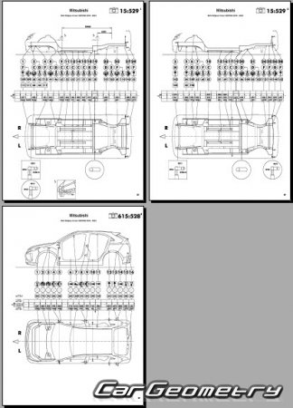 Mitsubishi Eclipse Cross (GK1W) 2018-2020 (RH Japanese market) Body dimensions