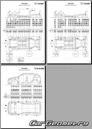 Mitsubishi Eclipse Cross (GK1W) 2021-2024 (RH Japanese market) Body dimensions