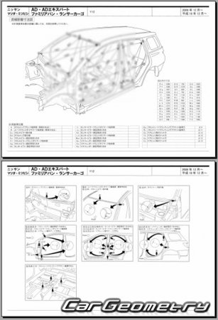 Mitsubishi Lancer Cargo (Y12) 2008-2017 (RH Japanese market) Body dimensions