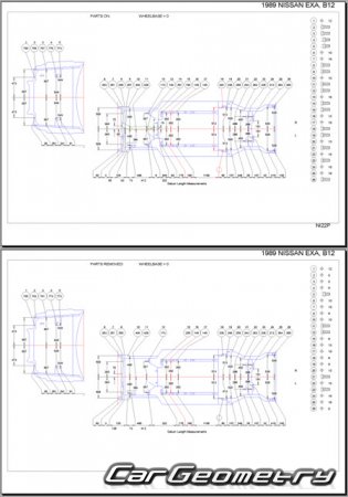 Nissan Pulsar & Langley & Liberta Villa (N13) 19861990 (RH Japanese market) Body dimensions