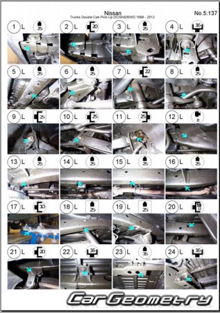 Nissan Datsun (D22) 1997-2002 (RH Japanese market) Body dimensions