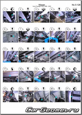 Nissan Bassara & Presage (U30) 1997-2003 (RH Japanese market) Body dimensions