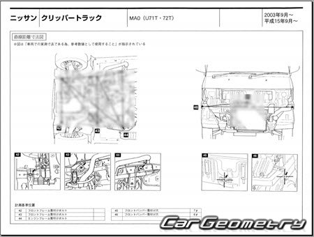 Nissan Clipper Truck (U71T U72T) 20032011 (RH Japanese market) Body dimensions