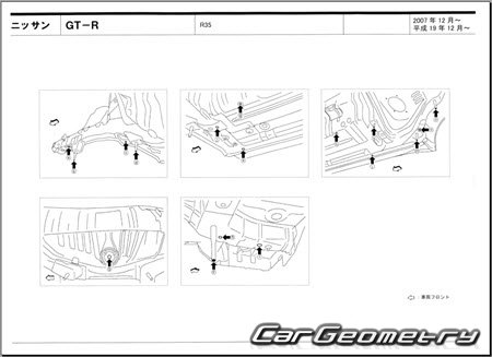 Nissan GT-R (R35) 2007-2023 (RH Japanese market) Body dimensions