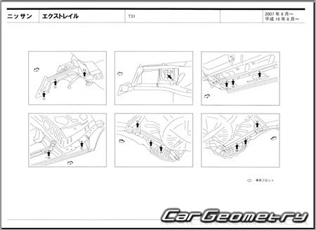 Nissan X-Trail (T31) 20072015 (RH Japanese market) Body dimensions