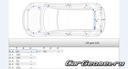 Nissan Dualis (J10) 2007-2014 (RH Japanese market) Body dimensions