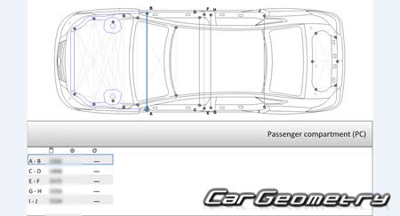 Nissan Teana (J32) 20082014 (RH Japanese market) Body dimensions