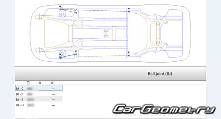 Nissan Teana (J32) 20082014 (RH Japanese market) Body dimensions