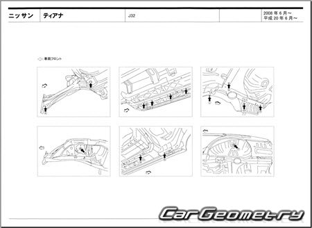 Nissan Teana (J32) 20082014 (RH Japanese market) Body dimensions