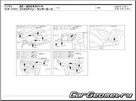 Nissan AD & AD Expert (Y12) 20062016 (RH Japanese market) Body dimensions