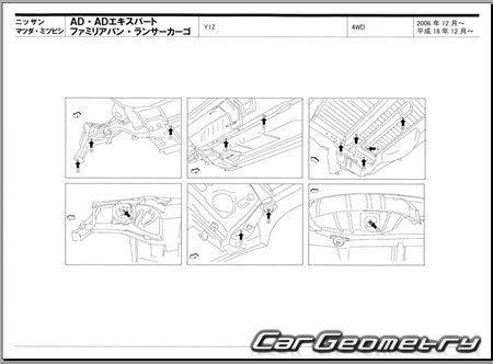 Nissan AD & AD Expert (Y12) 20062016 (RH Japanese market) Body dimensions