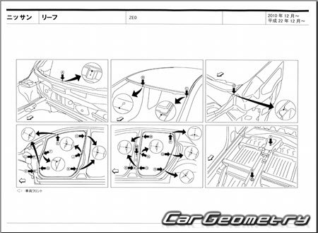 Nissan Leaf (ZE0) 2010-2017 (RH Japanese market) Body dimensions