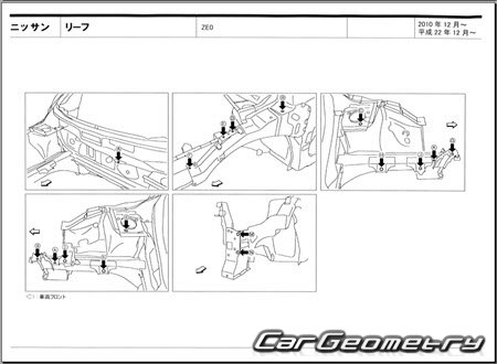 Nissan Leaf (ZE0) 2010-2017 (RH Japanese market) Body dimensions