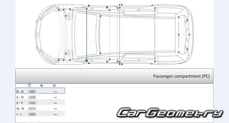 Nissan Lafesta (B35) 2011-2018 (RH Japanese market) Body dimensions