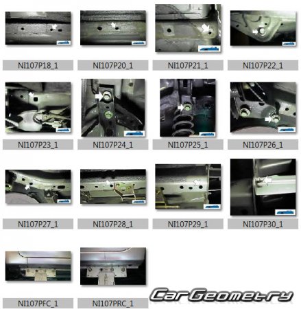 Nissan Cefiro (A33) 1998-2003 (RH Japanese market) Body dimensions