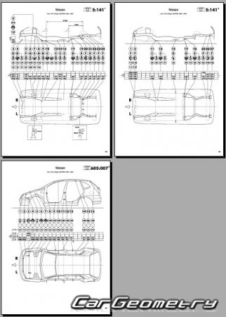 Nissan Tino (V10) 1998-2003 (RH Japanese market) Body dimensions