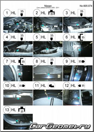 Nissan Lafesta (B30) 2004-2012 (RH Japanese market) Body dimensions