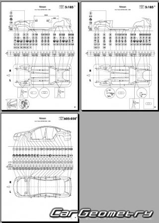 Nissan Teana (J31) 20032008 (RH Japanese market) Body dimensions