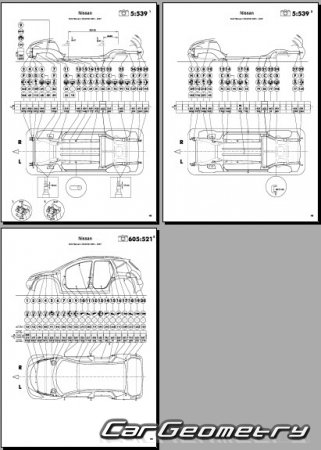 Nissan Murano (Z50) 20042008 (RH Japanese market) Body dimensions