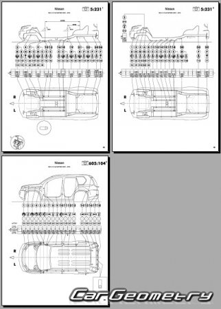 Nissan X-Trail (T31) 20072015 (RH Japanese market) Body dimensions