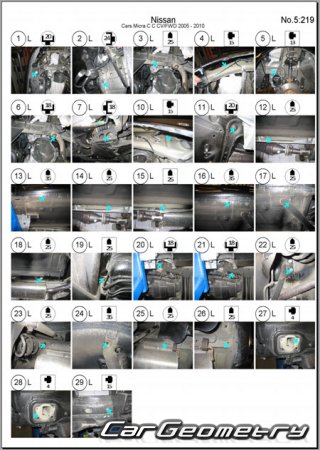 Nissan Micra C+C (K12) 2007-2010 (RH Japanese market) Body dimensions