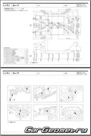 Nissan Cube (Z12) 2008-2018 (RH Japanese market) Body dimensions