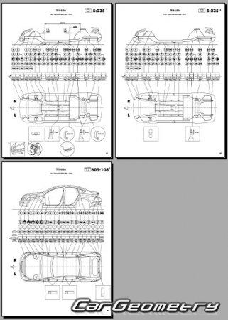 Nissan Teana (J32) 20082014 (RH Japanese market) Body dimensions