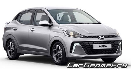 Кузовные размеры Hyundai Aura (AI3) Sedan 2020-2025, геометрия кузова Hyundai Grand i10 Nios, контрольным размеры кузова Хюндай Аура Кузовные размеры Hyundai Aura (AI3) Sedan 2020-2025, геометрия кузова Hyundai Grand i10 Nios, контрольным размеры кузова Хюндай Аура