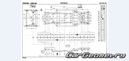 Toyota Tercel (AL21 AL25) 19831988 Body dimensions 