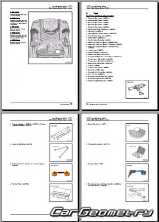 Audi A5 Quattro (8T) Cabrio 2009-2015 Body Repair Manuals