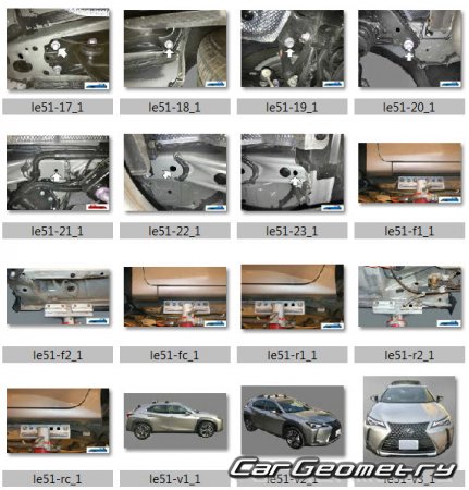 Lexus UX200 UX250h UX300h 2018-2025 ( F-Sport) Collision Repair Manual