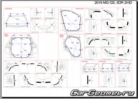   MG GS 2015-2019 Body dimensions