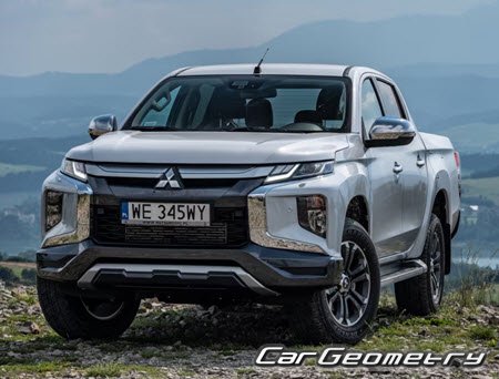 Кузовные размеры Mitsubishi L200 2020-2023, Размеры кузова Mitsubishi Triton 2020-2023 Кузовные размеры Mitsubishi L200 2020-2023, Размеры кузова Mitsubishi Triton 2020-2023