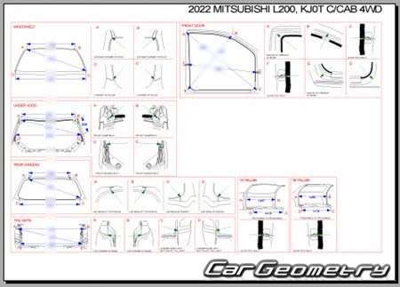   Mitsubishi L200 2020-2023 Body Repair Manual