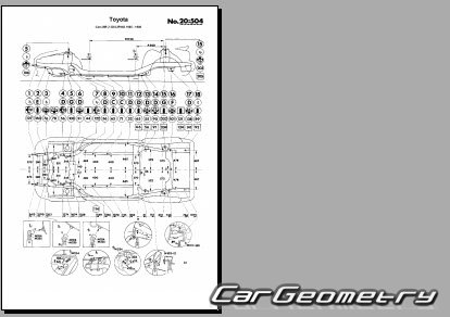 Кузовные размеры Toyota MR2 (W11) 1984-1989 Body dimensions Кузовные размеры Toyota MR2 (W11) 1984-1989 Body dimensions