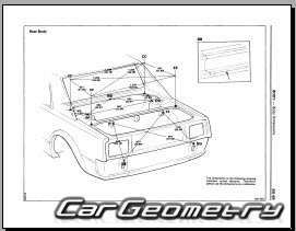 Кузовные размеры Toyota MR2 (W11) 1984-1989 Body dimensions Кузовные размеры Toyota MR2 (W11) 1984-1989 Body dimensions