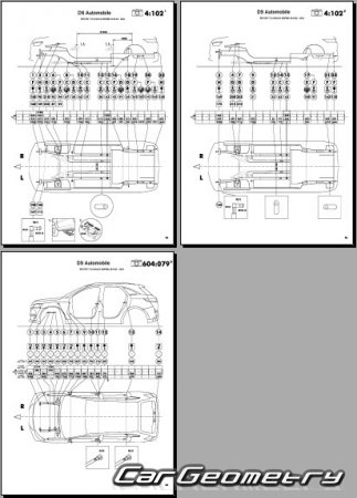 Citroen DS7 Crossback 2018-2024 Body dimensions