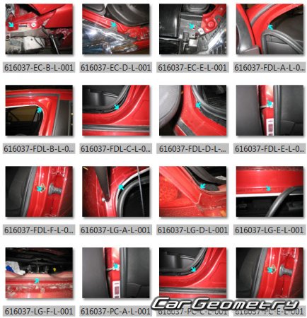  307 20052008 (3DR, 5DR Hatchback) Body dimensions
