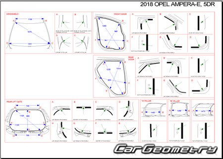 Opel Ampera-e 20172021 Body dimensions