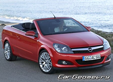 Opel Astra H TwinTop L67 2007-2010 Body Dimensions Opel Astra H TwinTop L67 2007-2010 Body Dimensions