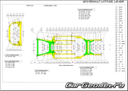 Renault Latitude (Samsung SM5) 2011-2015
