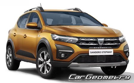 Кузовные размеры Renault Sandero Stepway 2021-2028, Размеры кузова Дачия Сандеро Степвей третьего поколения Кузовные размеры Renault Sandero Stepway 2021-2028, Размеры кузова Дачия Сандеро Степвей третьего поколения