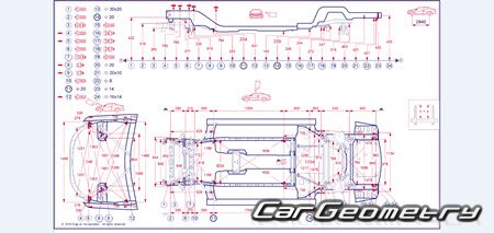 Mercedes C-Class Cabrio (A205) 2015-2021 Body dimensions