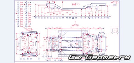 BMW 2 Series Cabrio (F23) 2015-2020 Body dimensions